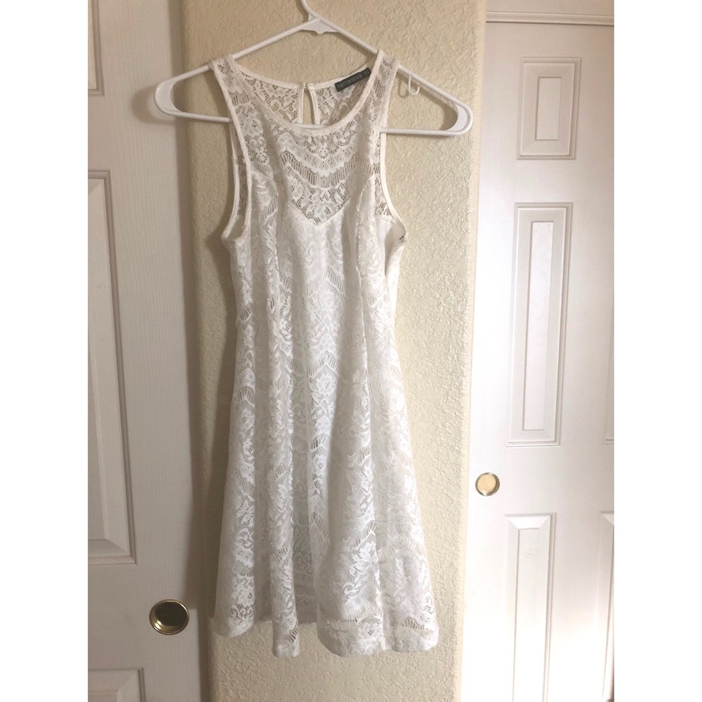 Lacey white dress